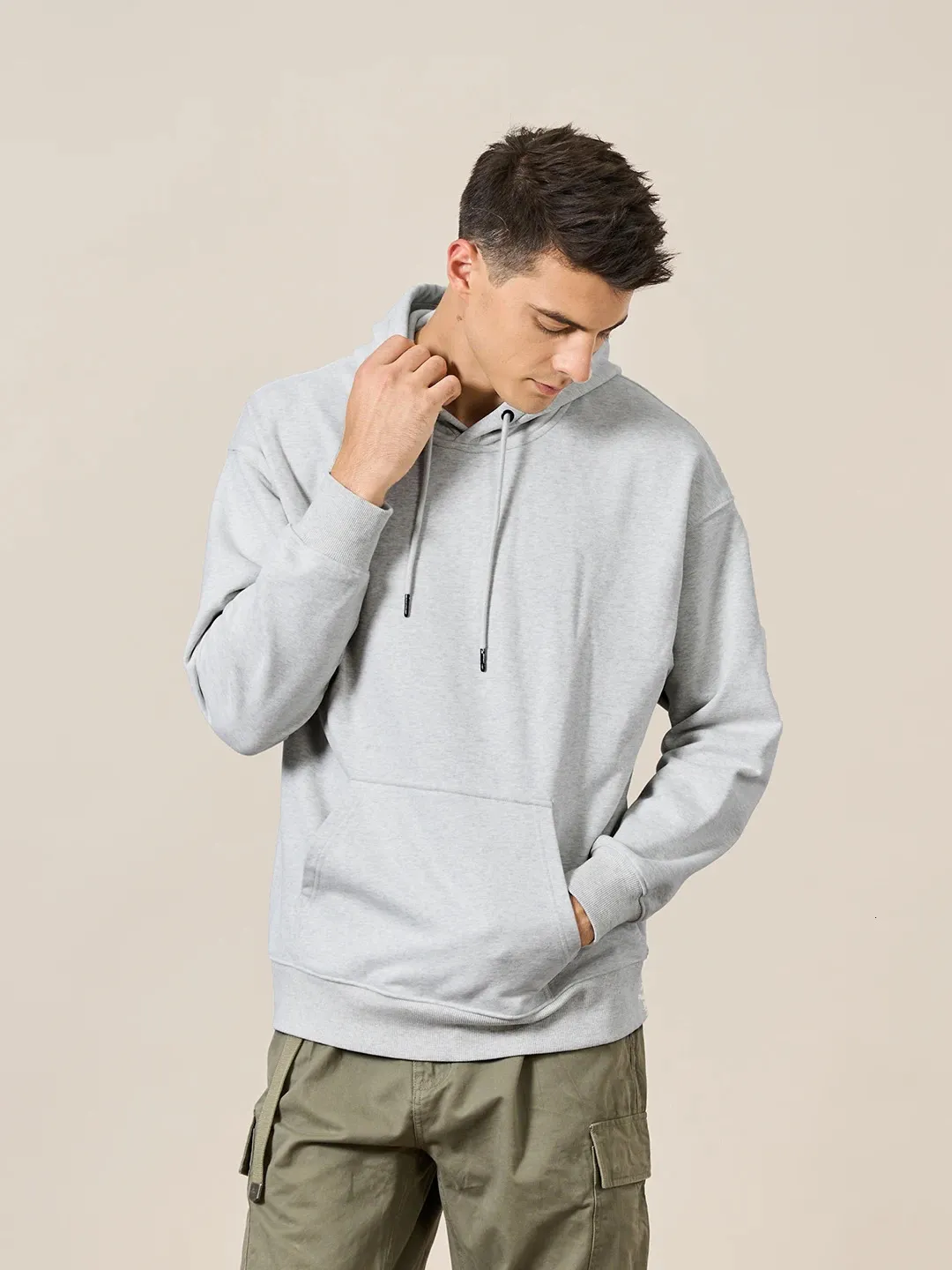 Grey Thick Quality Hoodies Dark Grey High Quality Warm Unisex