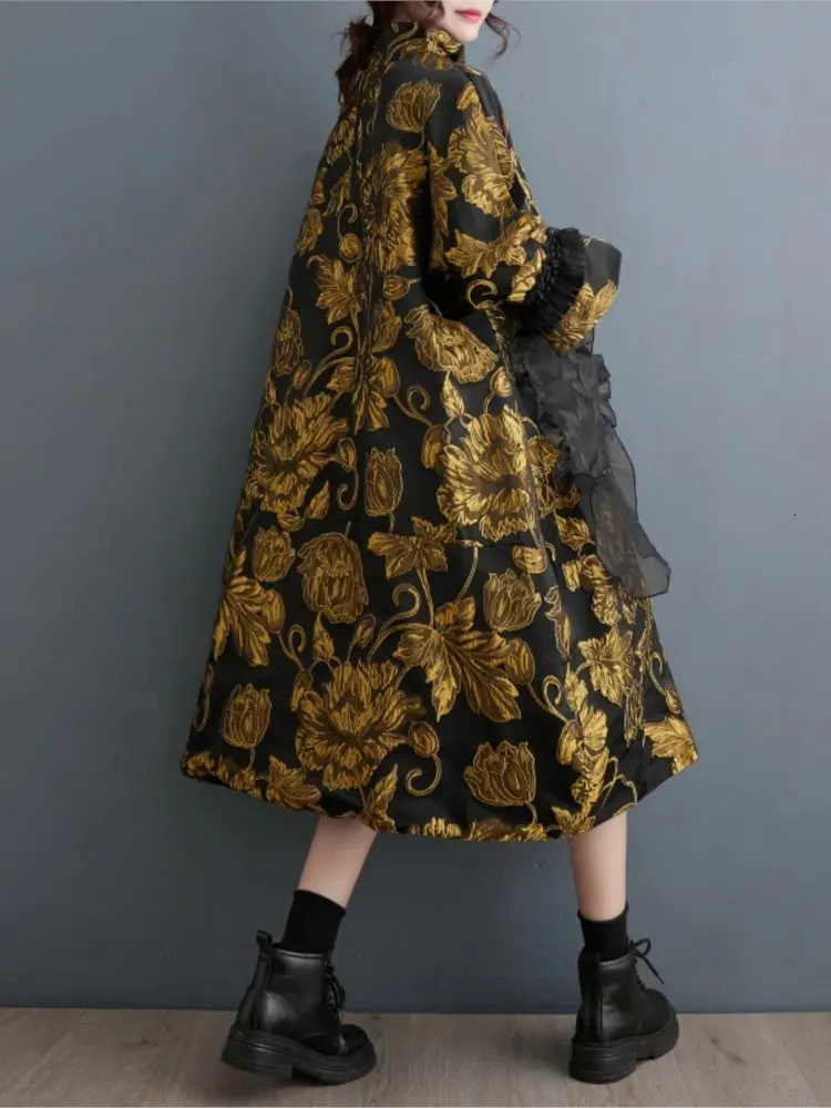 navy blue dress for baby girl Fashion Chinese Hanfu Clothing Women Winter Dress Coat main image 1