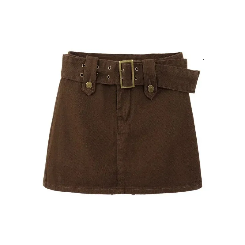 THE MINI SKIRT COFFEE BROWN