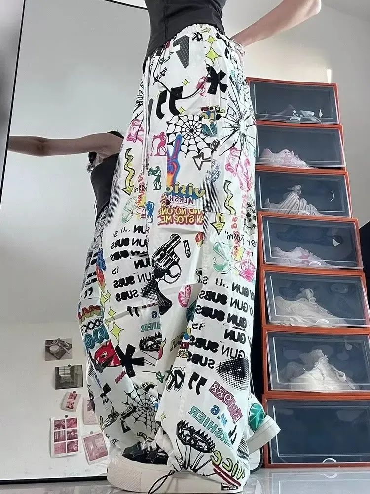 DHgate.com:Y2K Graffiti Streetwear Pants: Trendy Letter DHgate.com:Y2K Graffiti Streetwear Pants: Trendy Letter