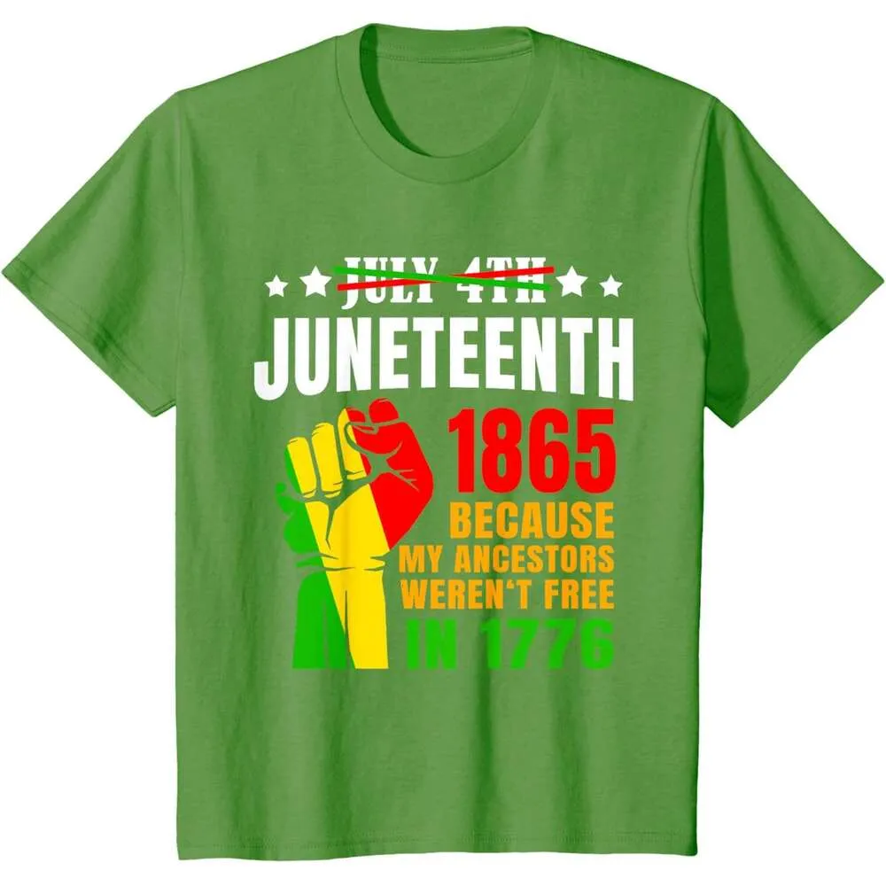 Juneteenth T-shirt For Men Freedom Day Mens Black Pride Tee