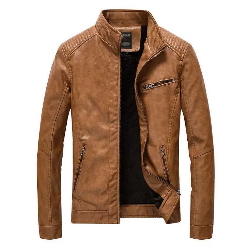 Men s Leather Faux Leather Green artificial leather jacket mens apron thin velvet motorcycle jacket spring new casual jacket plus size 3XL 5XL loose