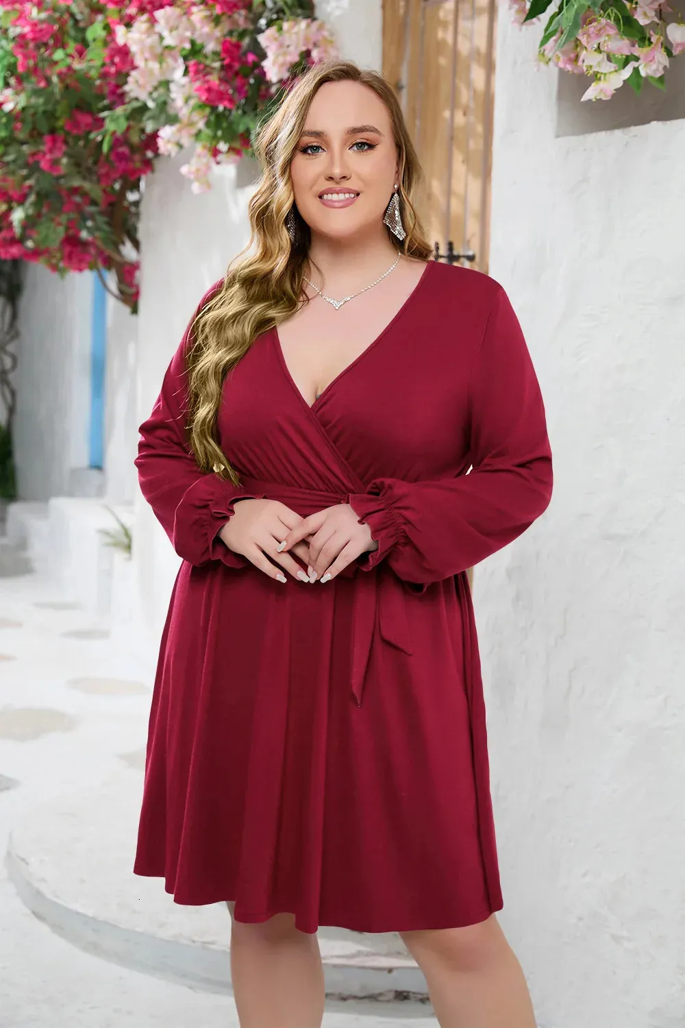 navy blue dress for baby girl Stylish and Warm: Plus-Size Winter Outfits for Cold Weather main image 0