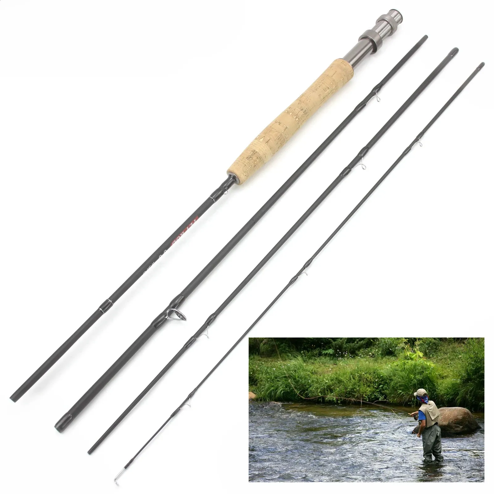 River Ultralight Backpacking Fly Rod 7FT Fly Fishing Rod