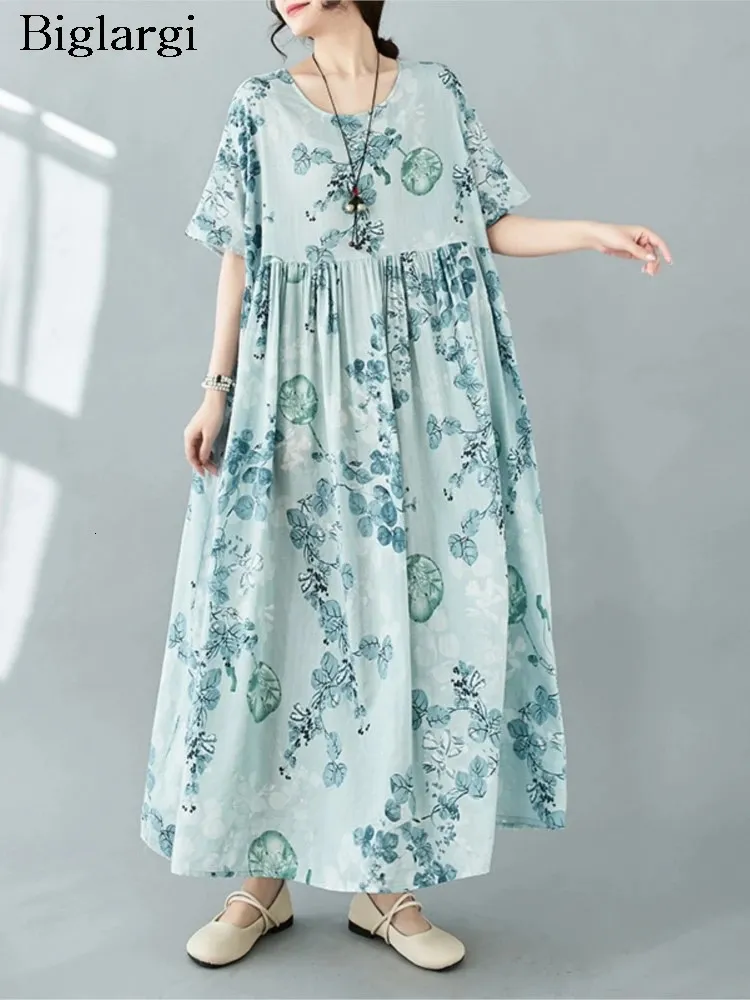 Oversized Bohemian Style Long Dress Floral Print... From Mysticastore,  $22.66 | DHgate.Com
