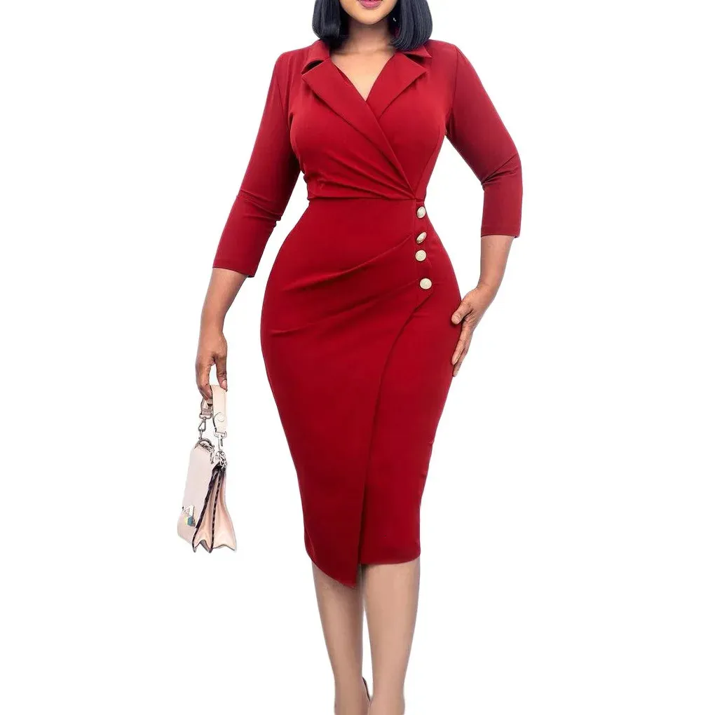 chinese dress ladies White Mark Women's Solid Fit and Flare Dress, Lilac main image 0