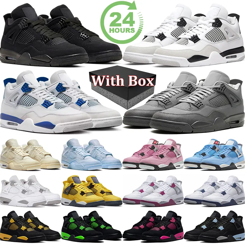 2024 Leather Basketball Shoes for Men Women Designer Sneakers with Box Cement Grey Pink Red Black Military Cool Grey Sail Unisex Trainers