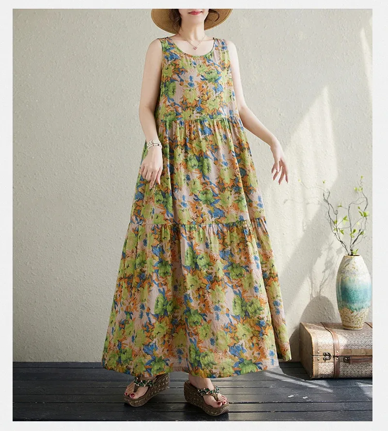 chinese dress ladies Boho Bliss Patchwork Halter Maxi Dress L main image 1