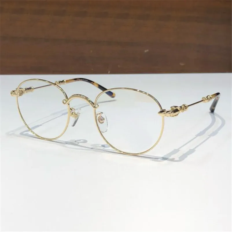 Round Eyeglasses Classic Retro Style Frames Versatile Transparent