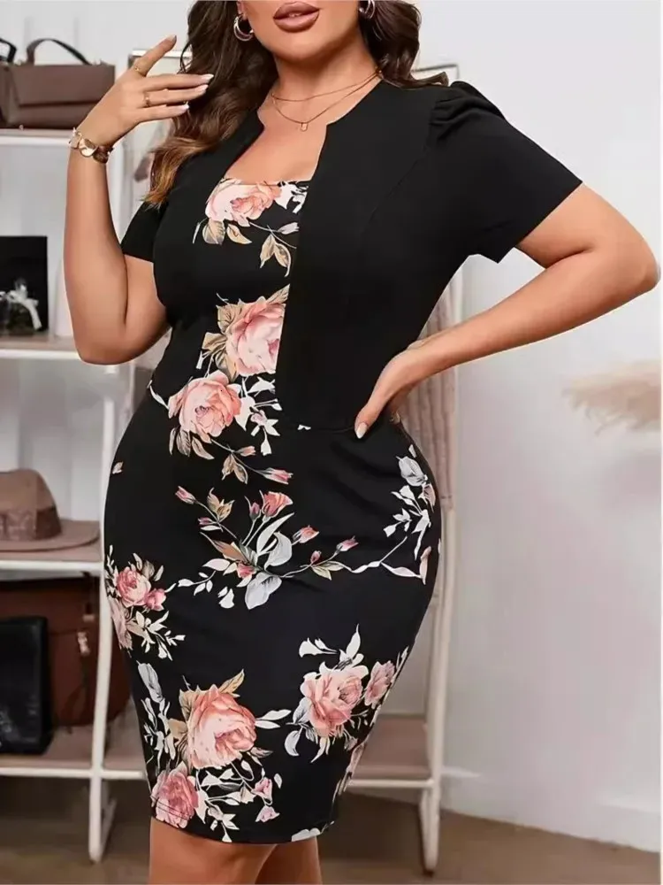 blue dress for baby girl Plus Size Bodycon Floral Dress – 2020AVE