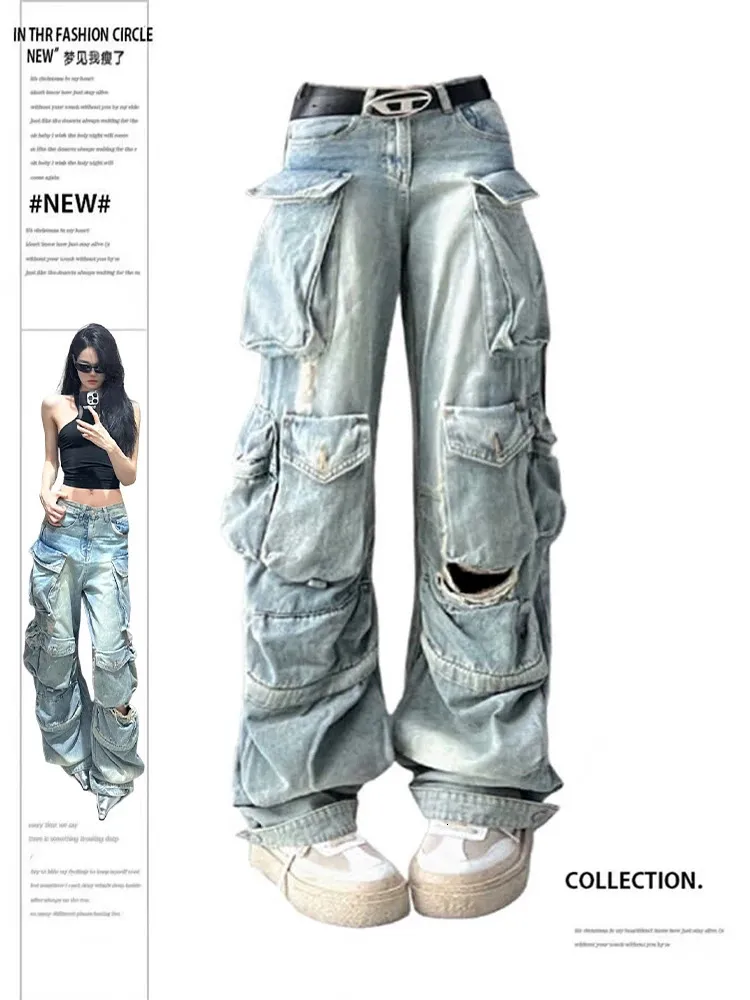 パンツ 2000's archive blue trip buggy denim y2k Vintage G Unit Mens Jeans 34x34 Y2K Denim Blue Baggy Hip Hop