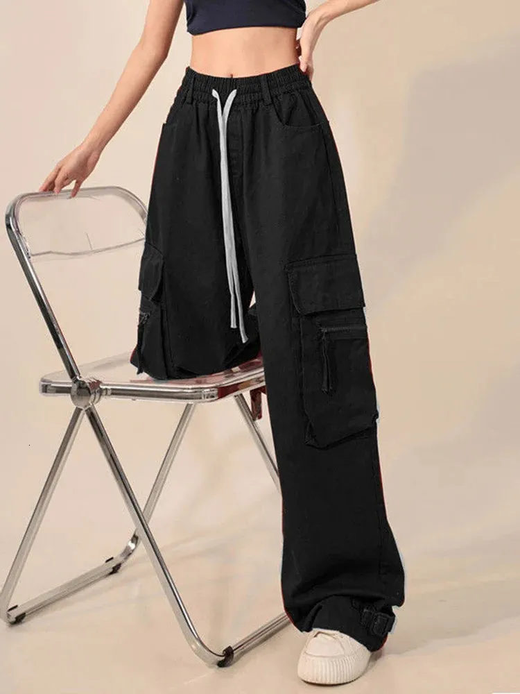 Zoki Y2K Cargo Pants Junior Low Waist Bootcut Capri Acetate