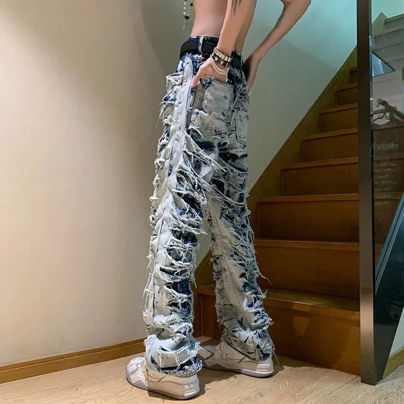 パンツ hard damage design docking denim y2k hard damage design docking denim y2k