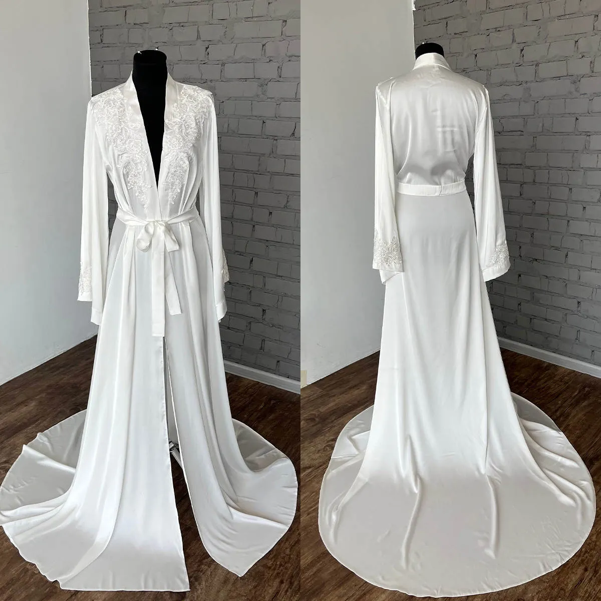 Female Lace Patchwork Long Bathrobes Nightgown Soft... From Dresstop,  $62.14 | DHgate.Com