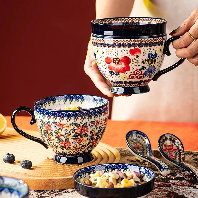 Premium Ceramic Coffee Cup: Hand-Painted Vintage Mug, 500ml. Shop Now for  Happy Mothers Day Coffee Mugs! from Dhgate Mugs - price 53.12