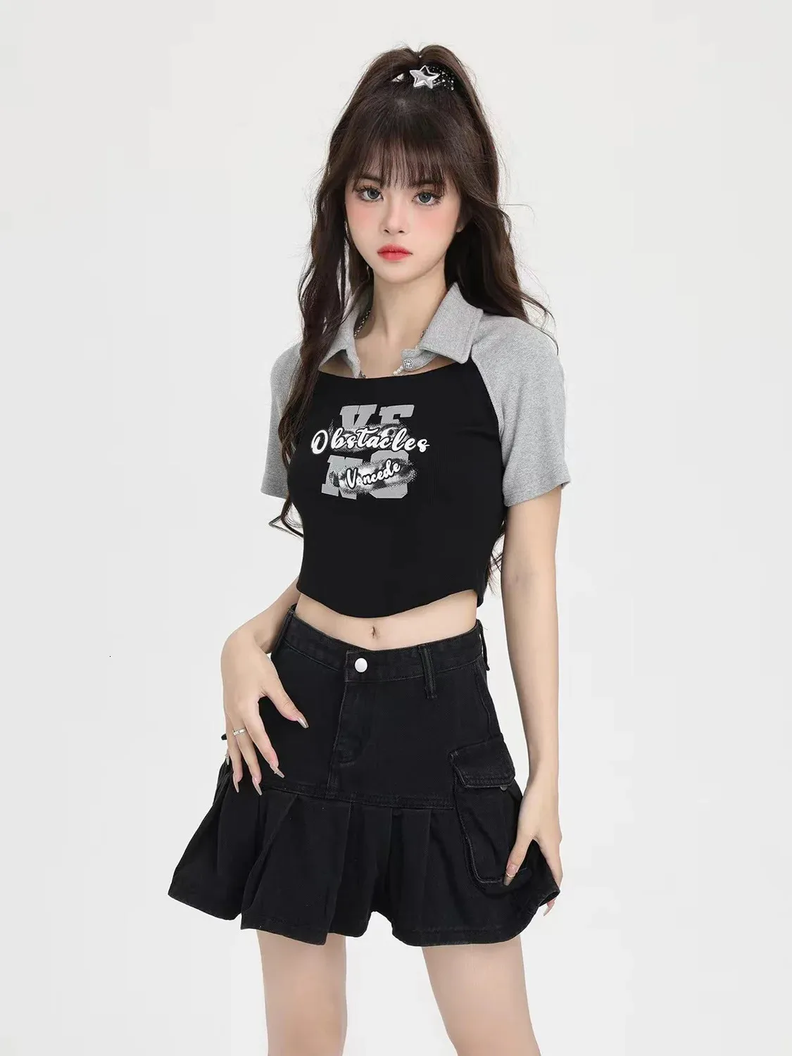 Effen T-shirt met korte mouw - Rood - Tienermeisje - 3.60
