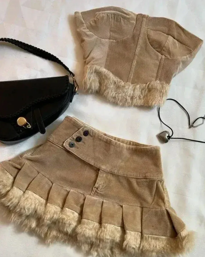 Summer Skirt Suit Y2k Fashionable And Sexy Two Piece Set For Women