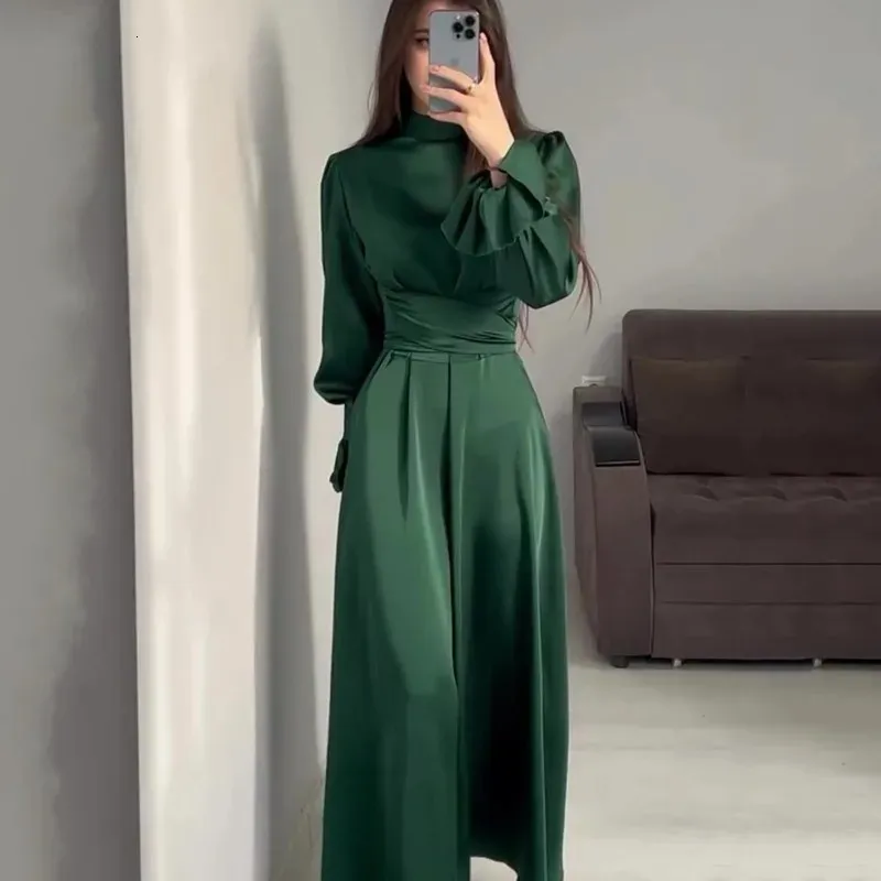 Puff Sleeve Evening Dress, Red Long Sleeve Turtleneck... From Sereinstore,  $34 In Bulk | DHgate.Com