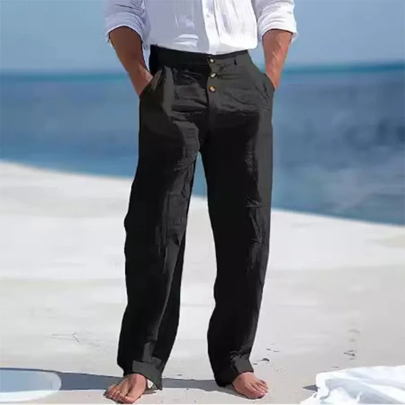 mens beach dress pants Men's Saturday Beach Pants – Slim Straight | Black