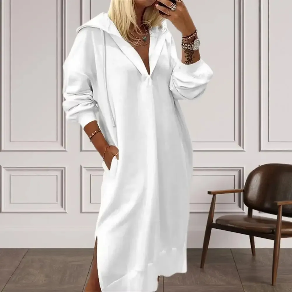 Cozy Hooded Knit Midi Dress with Side Split Pockets for Women - Perfect for Daily Wear in Fall and Winter (Loose Fit) Pink Midi Dress Casual Cozy Hooded Knit Dress With Pockets, Winter Warm  Woolen Midi Dress, Loose Fit Side Split For Daily Wear From Sereinstore,  $28.31 In Bulk | DHgate.Com