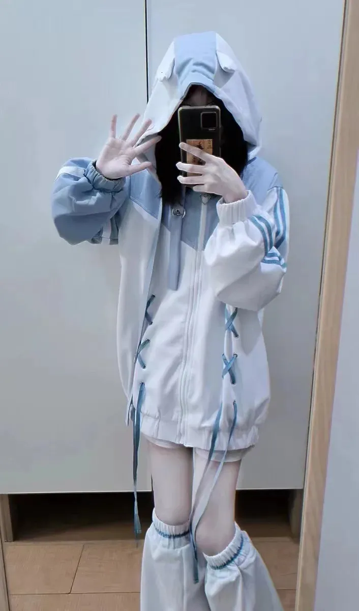 Neko Sweat(ziitto)-ホワイト Kawaii Neko Cat Cloud Korea Style Hoodie - Limited Edition