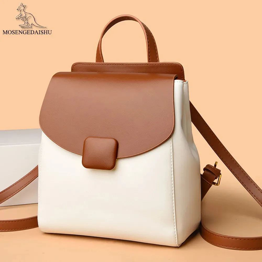 Risparmia alla grande su Zaino Di Spalla Delle Signore Zaino In Pelle  Vintage Per Donne: Elegante Borsa Da Scuola Per Ragazze, Borsa Da Viaggio  Di