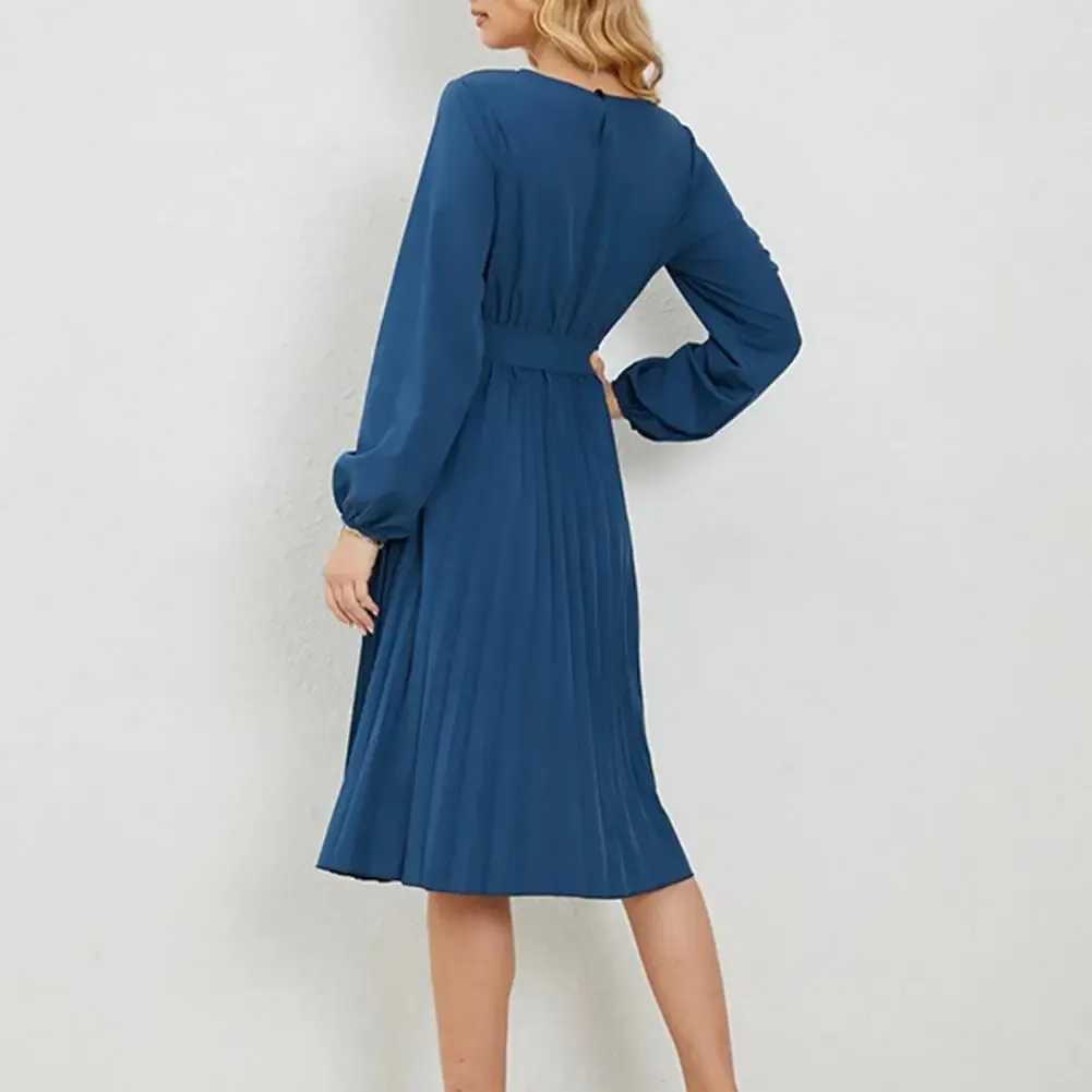 chinese dress ladies Haddy Pleated Midi Dress in Ecru main image 1