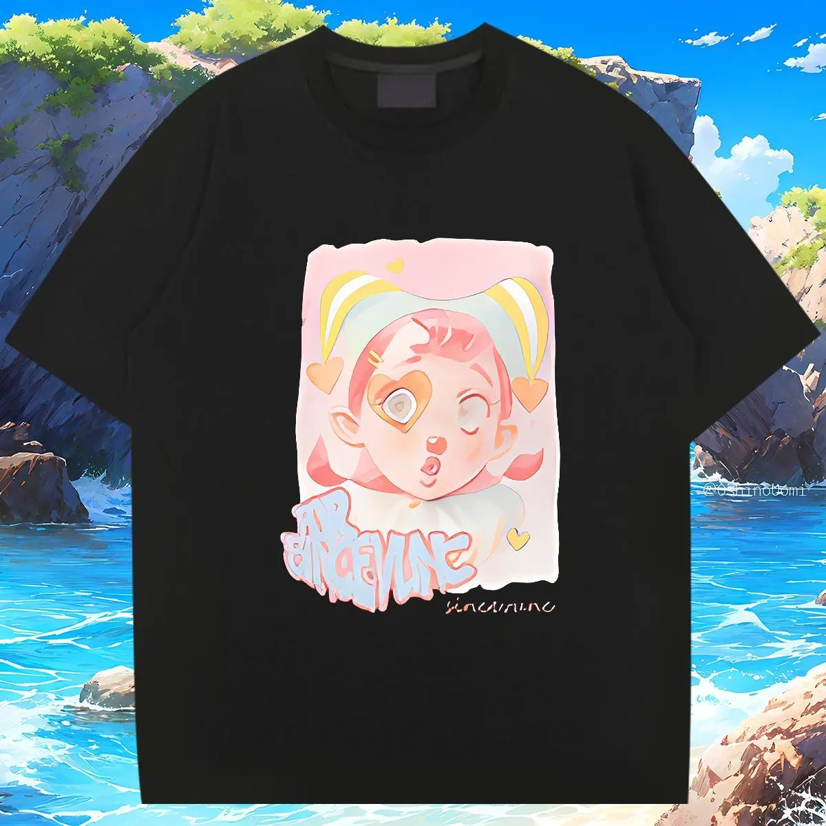 Brand Mens Tshirts Letter 230g 100% Cotton Sport Short Sleeve Soft