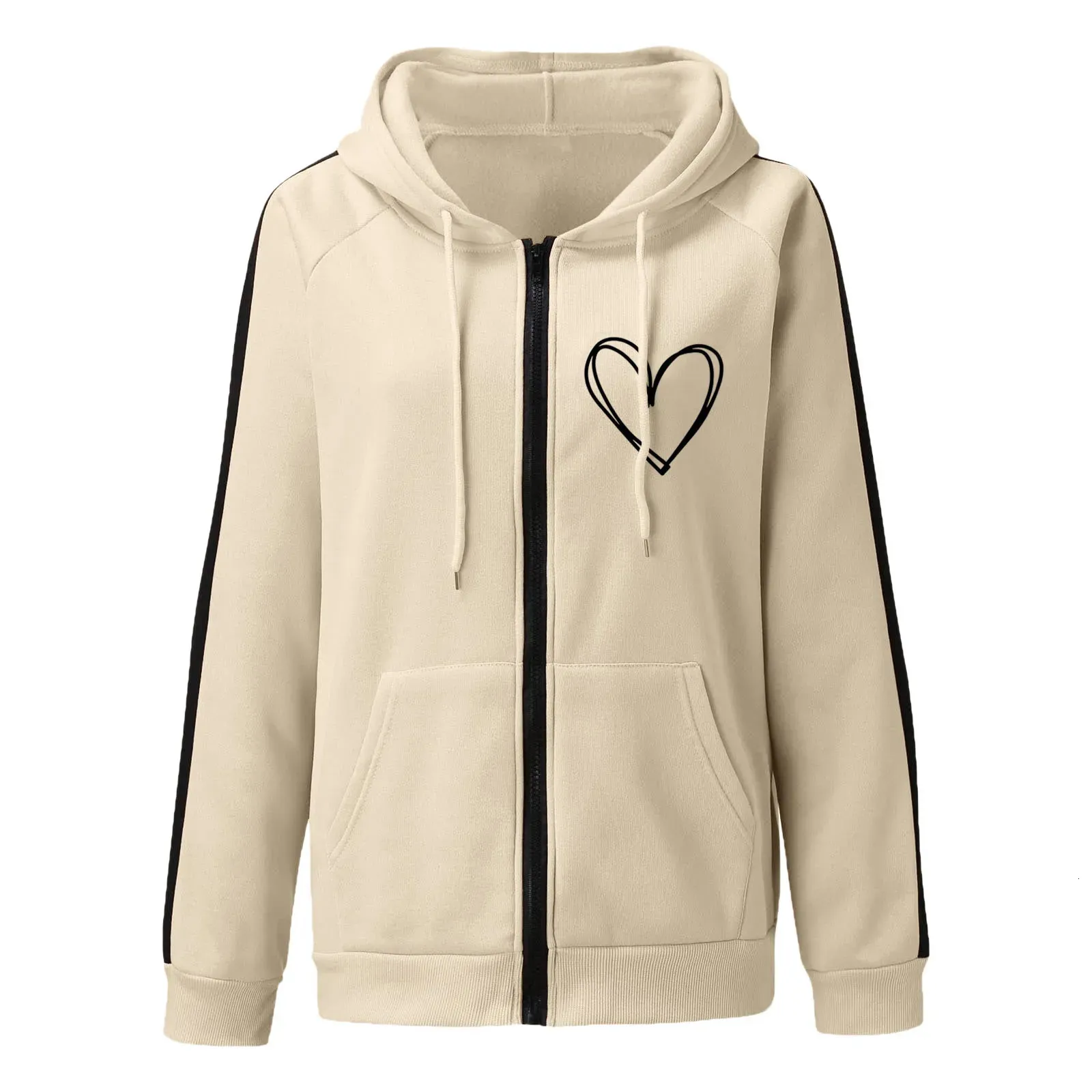 Women's Oversized Zip-Up Hoodie - Plus Size Fleece Pullover, Long Sleeve, Lightweight Fall/Winter Sweatshirt