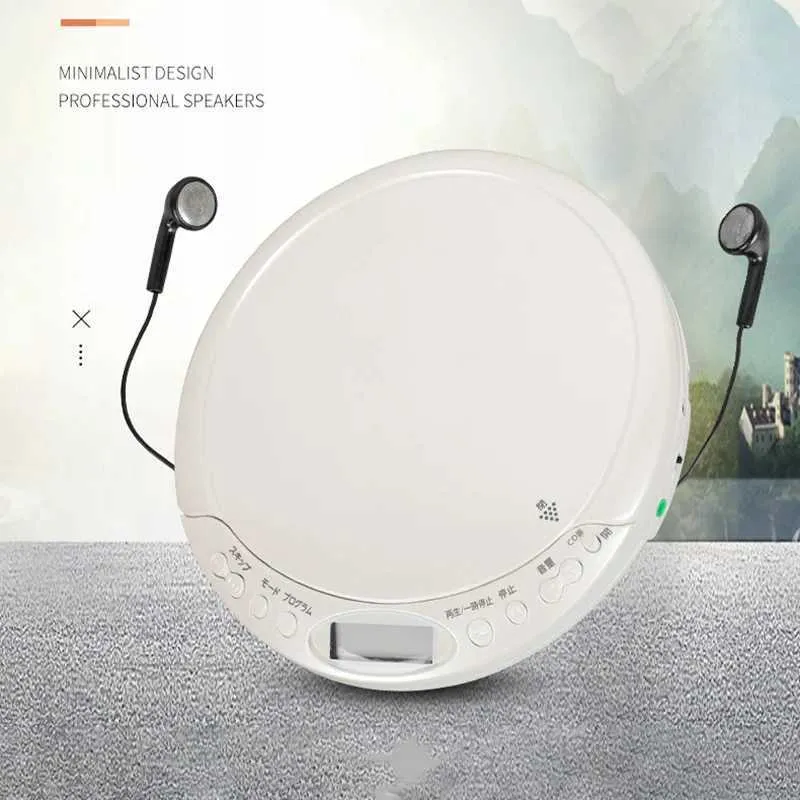 Portable CD Player with Bluetooth & Recording - White, Convenient ...