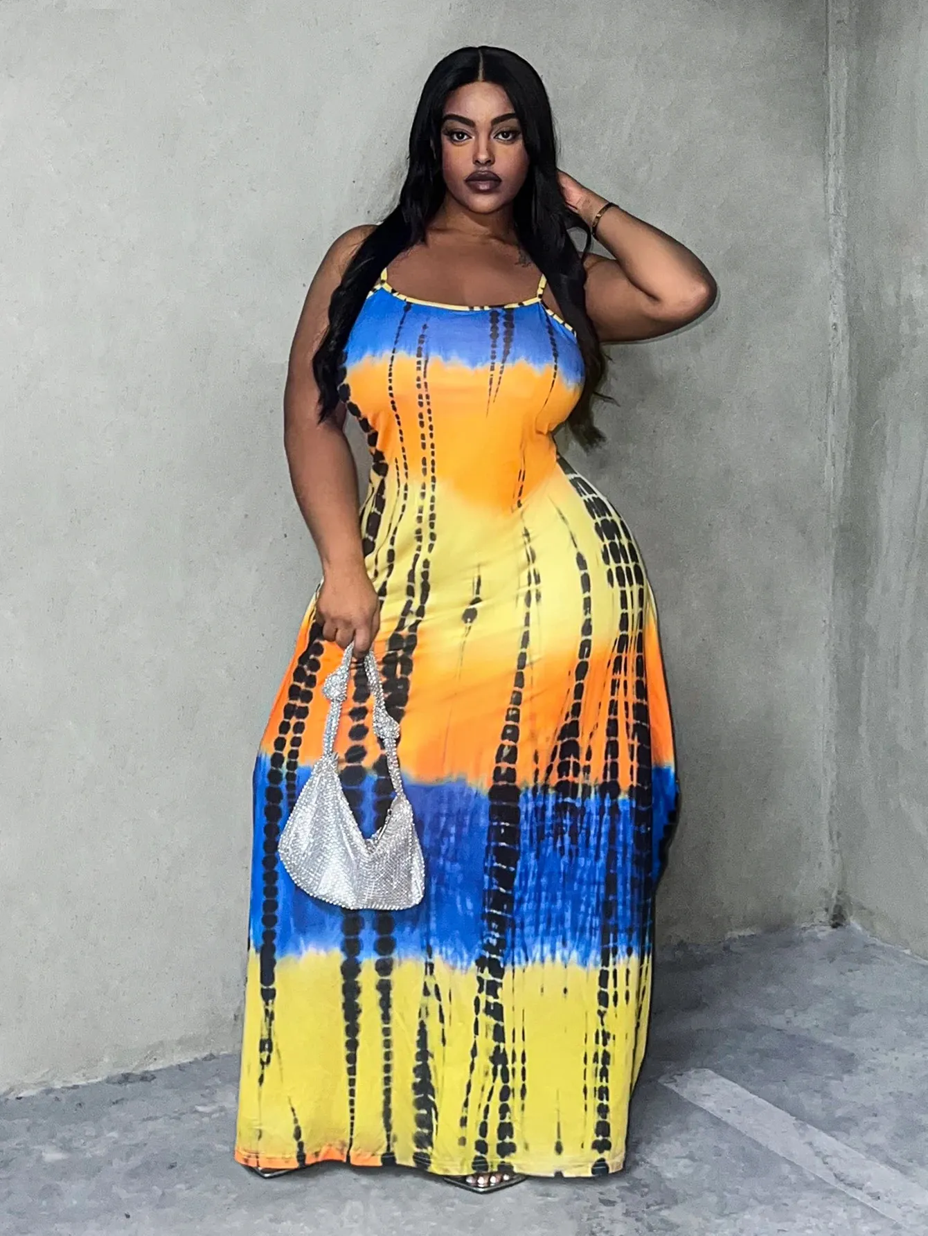 chinese dress ladies Shifted Thoughts Tie Dye Maxi Dress FINAL SALE