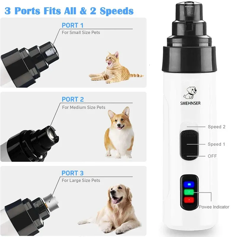 Small Dog Grooming Kit 4in 1 Electric Cordless Dog Paw Trimmer with Nail Grinder