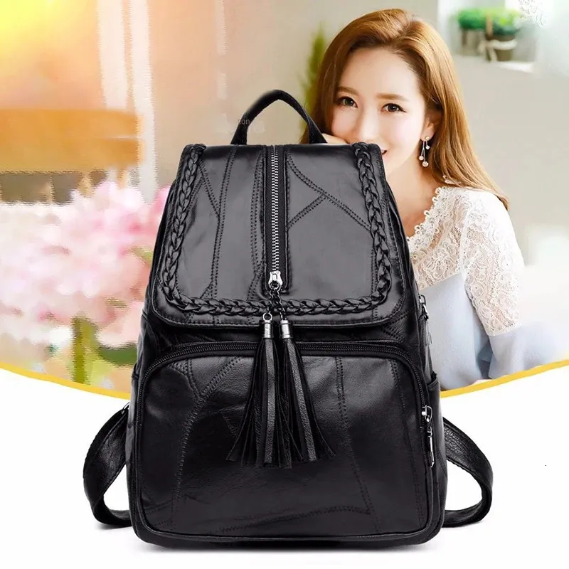 Large Capacity PU Leather Women's backpack for women for
