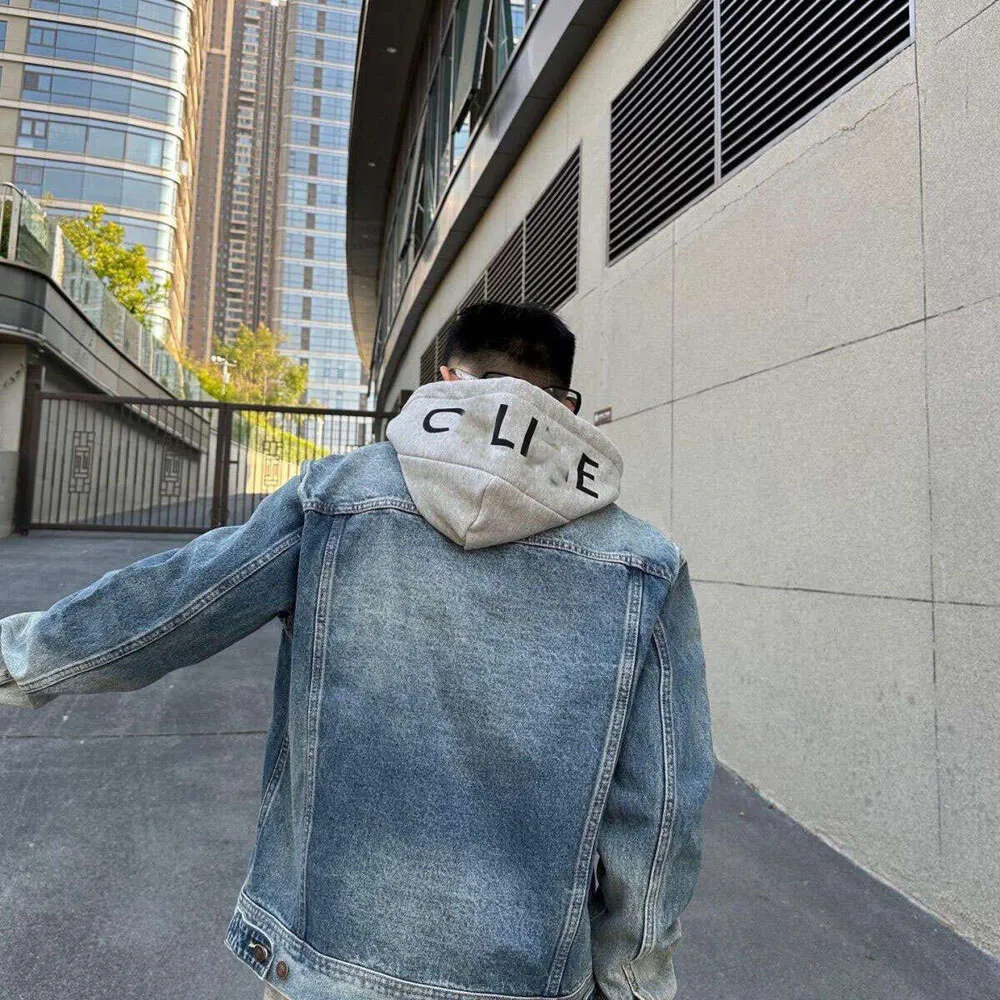 DHgate.com:Celins Designer Luxury: Water-Washed Hooded Denim