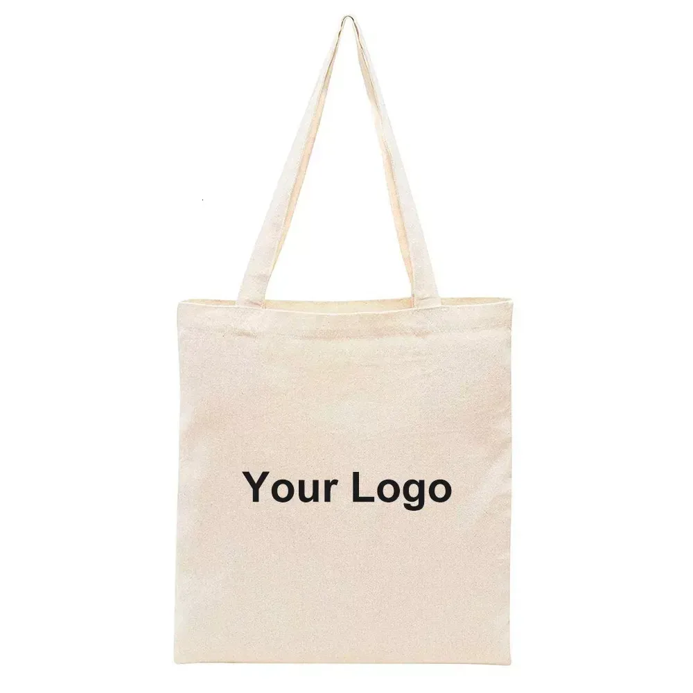 Wholesale Eco-Friendly Cotton Canvas Shopping Tote Bag with Custom ...