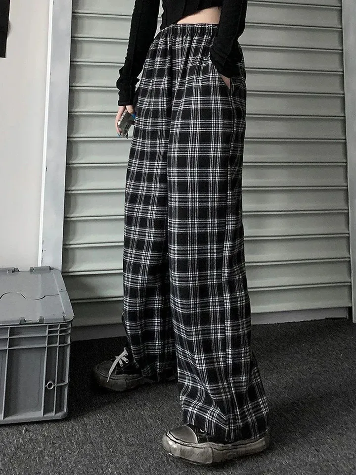 Save Big on Bulk Sweatpants With Zippered Pockets Baggy Sweatpants Women's  Lightweight Plaid Casual Trousers With Elastic Waist And Pockets, Summer