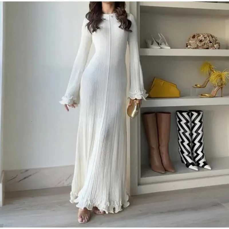 Women Vintage Ribbed Knit Tie Back Maxi Dress Short Sleeve Backless Ruffle Trim Long Sweater Dress Autumn from Dhgate Basic & Casual Dresses - price 73.75 Women Vintage Ribbed Knit Tie Back Maxi Dress Short Sleeve Backless Ruffle Trim Long Sweater Dress Autumn from Dhgate Basic & Casual Dresses - price 73.75