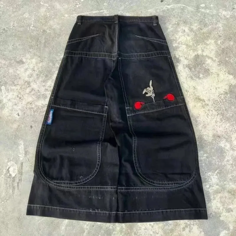 Wide Leg Y2K Jeans: Vintage Style, Embroidered Detail, Shop