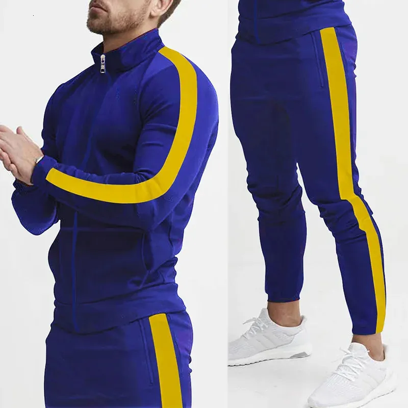 aromm HommeSurvêtements Waffle Manches Longues Zipper Veste & Pantalon