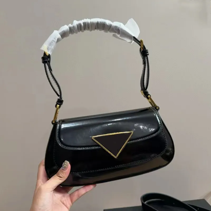 Bright Solid Patent Leather Shoulder Bags Ladies Handbags Casual Top-handle Messenger Bag Tote Bag main image 0