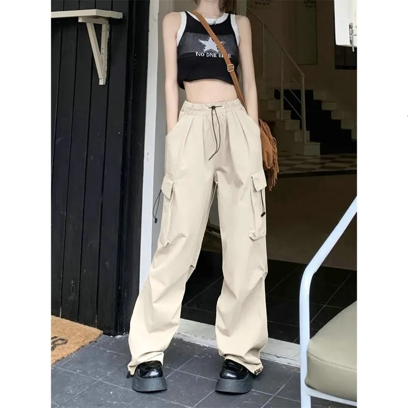 Y2K-ropa De Calle Para Hombre Y Mujer, Pantalon De Chándal De Pierna Ancha, Tilo Coreano Harajuku, Chándal Técnico / Pantalon Y Capris