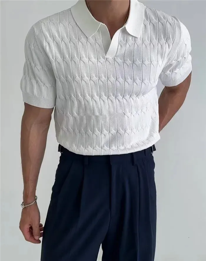 トップス soerte MULTI COLLAR JACQUARD KNIT POLO soerte（ソエルテ）の「MULTI COLLAR JACQUARD KNIT POLO/マルチ