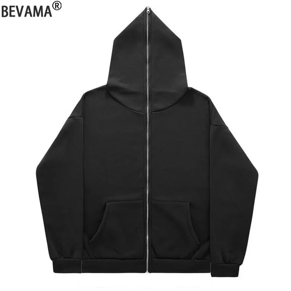 Y2k Jacket Coat Full Zip Hoodies Men Sweatshirts Unisex Animal