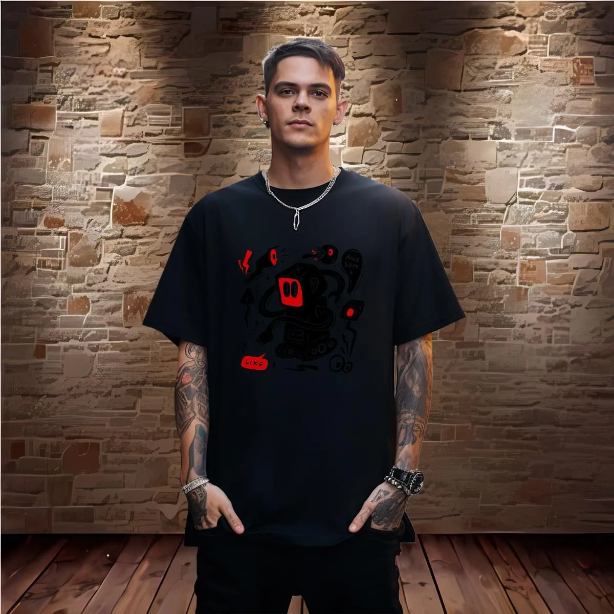 Something, Somewhere maglietta t-shirt t-shirt, Evolution, nero, M