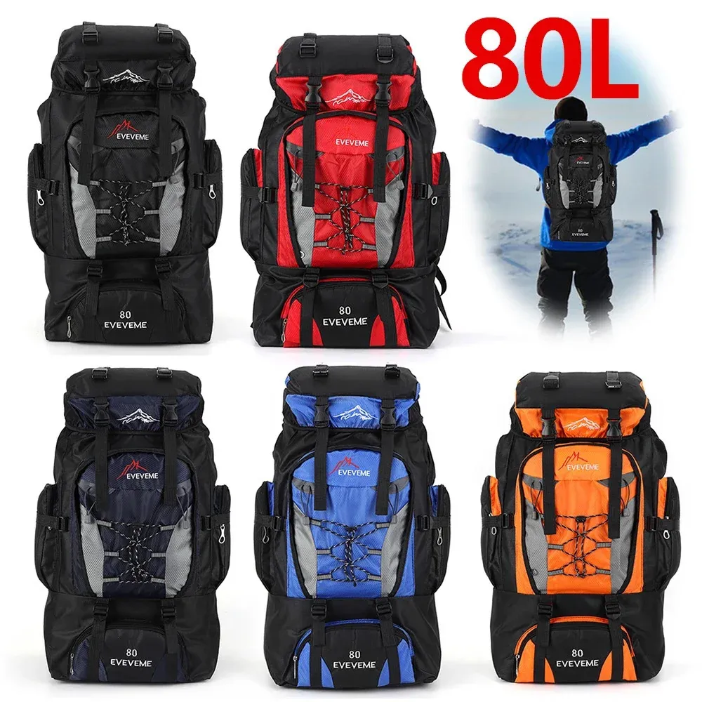 80L Travel Backpack Large Camping Hiking Backpack For Outdoor