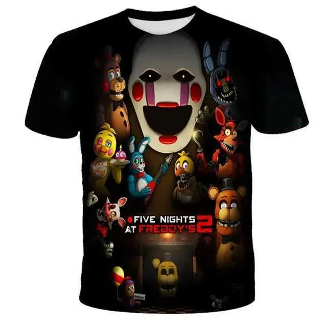 Lot De 3 T-shirts Five Nights At Freddy's Pour Enfants - 100% Coton - Licencié Officiel - Tailles 6-12 Ans