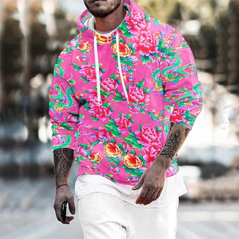 Dongbei Flower Graphic Sweatshirts Fashion Ity Outfit From