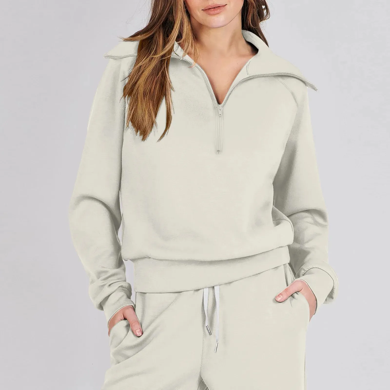 Womens Sweat Pants Set Ladies Tracksuit Set, Oversized Pullover