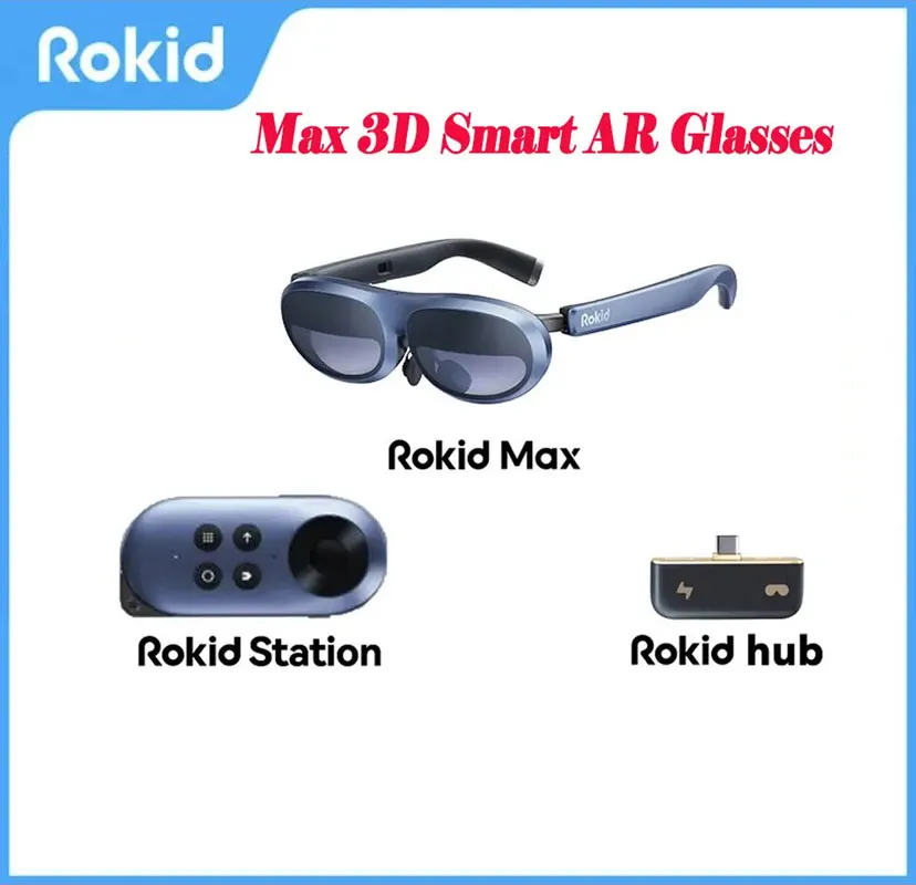 Save Big on Bulk Rokid Max Ar Glasses Immersive 3D Augmented Reality  Glasses With Micro OLED Screen For Gaming And Media Viewing Best Deals on 