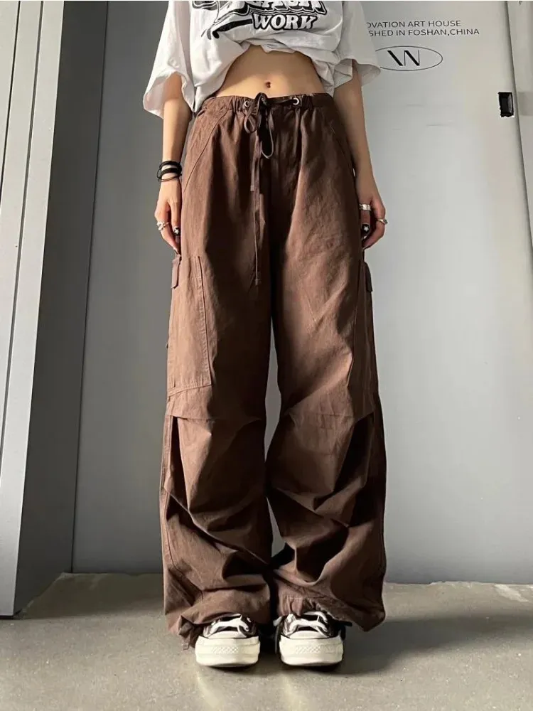 2000ARCHIVES★韓国★人気★VINTAGE CARGO PANTS 2色 DHgate.com:Vintage Y2K Womens Baggy Cargo Pants: Korean